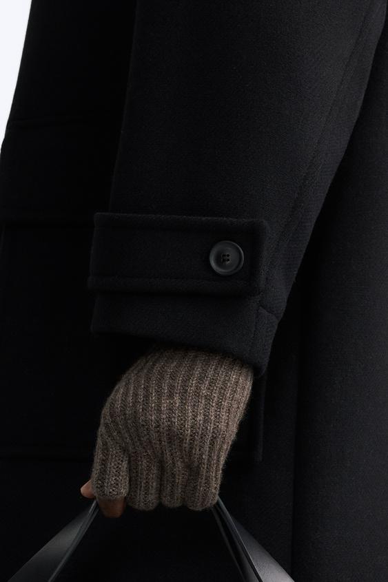 100 CASHMERE FINGERLESS GLOVES taupe brown ZARA United States