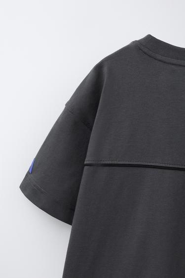 T-SHIRT SPORT LOGO - Gris anthracite de Zara - Image 3