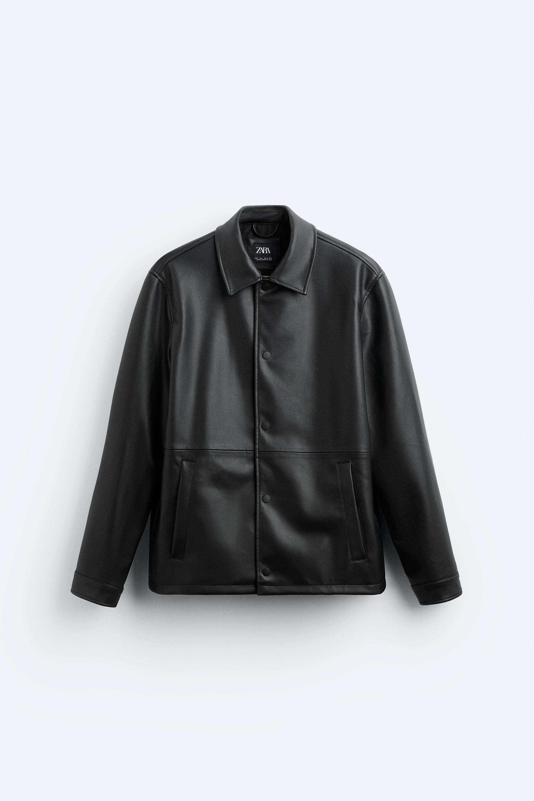 FAUX LEATHER JACKET - Black | ZARA Canada