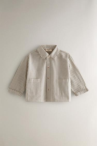 ENSEMBLE PYJAMA ENFANT RAYURES NOËL (ENSEMBLE DE 2) - Blanc cassé de Zara - Image 1