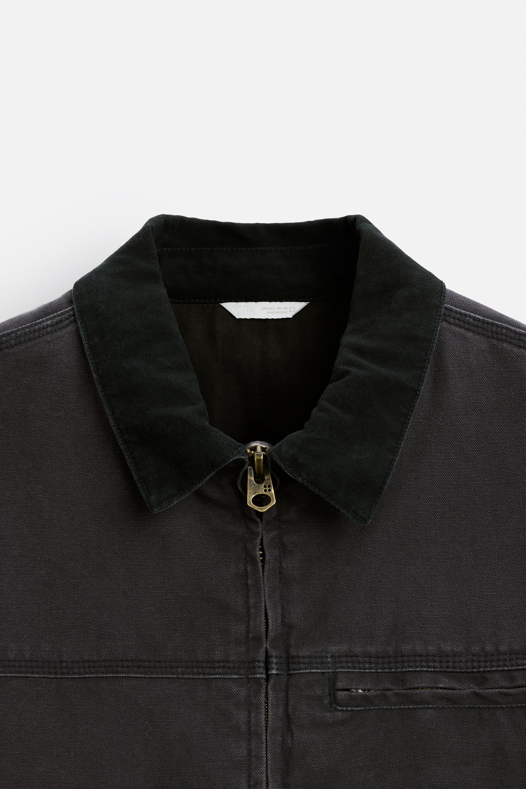 ウォッシュド加工 キルティングジャケット - ベージュ | ZARA