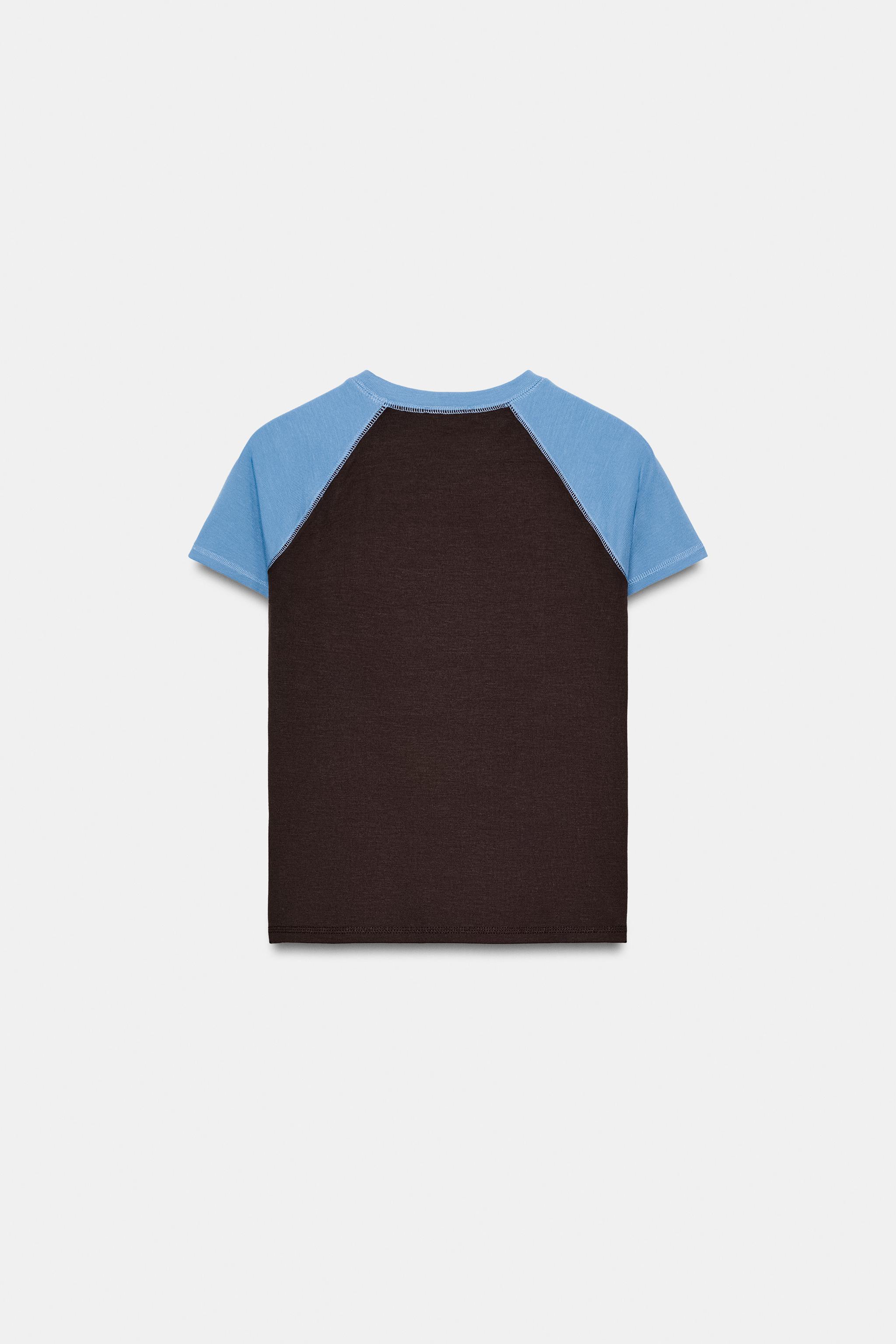 T-SHIRT RAGLAN À MANCHES COURTES