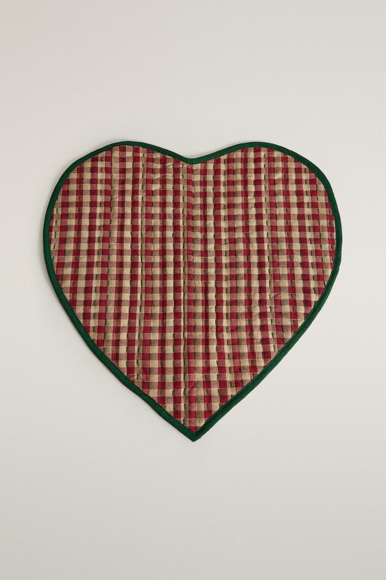 TISCHSET MIT WEIHNACHTSHERZ - Rot von Zara - Bild 0