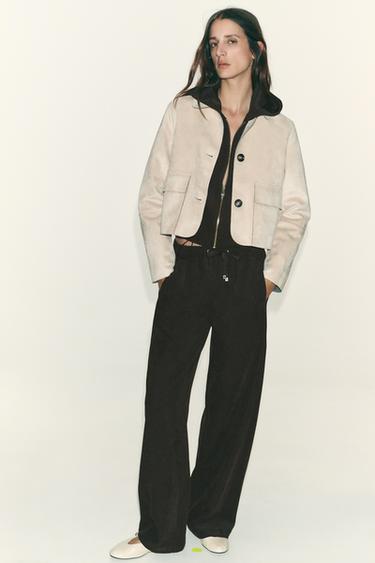 HOODED BOMBER JACKET - Dark brown by Zara