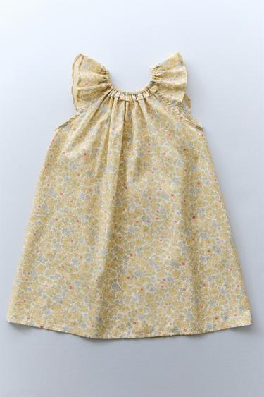 ROBE ENFANT FLEURS - Jaune de Zara - Image 5