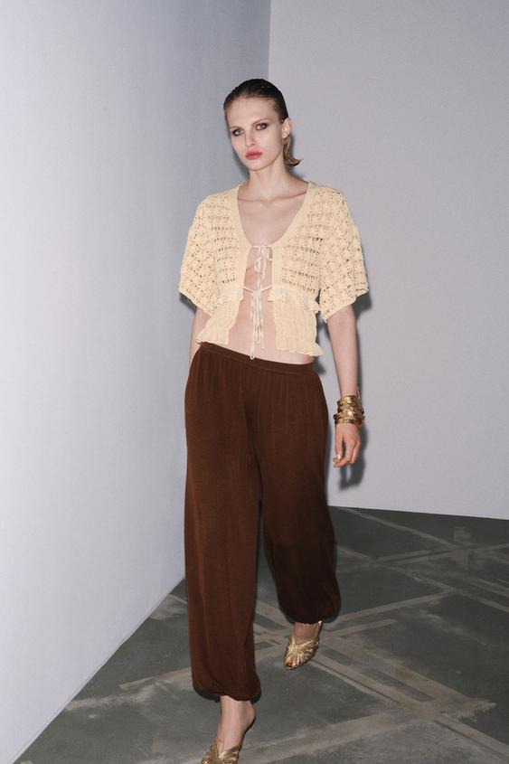 COMBINATION KNIT CARDIGAN