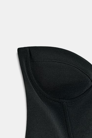 STRETCH KNIT CORSET - Black by Zara - Image 3