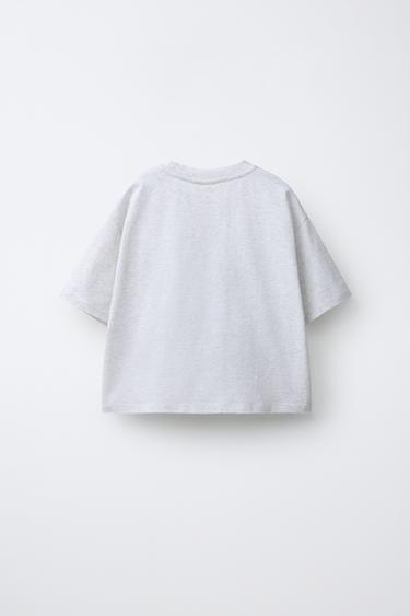 T-SHIRT VARSITY À NUMÉRO - Gris chiné de Zara - Image 1