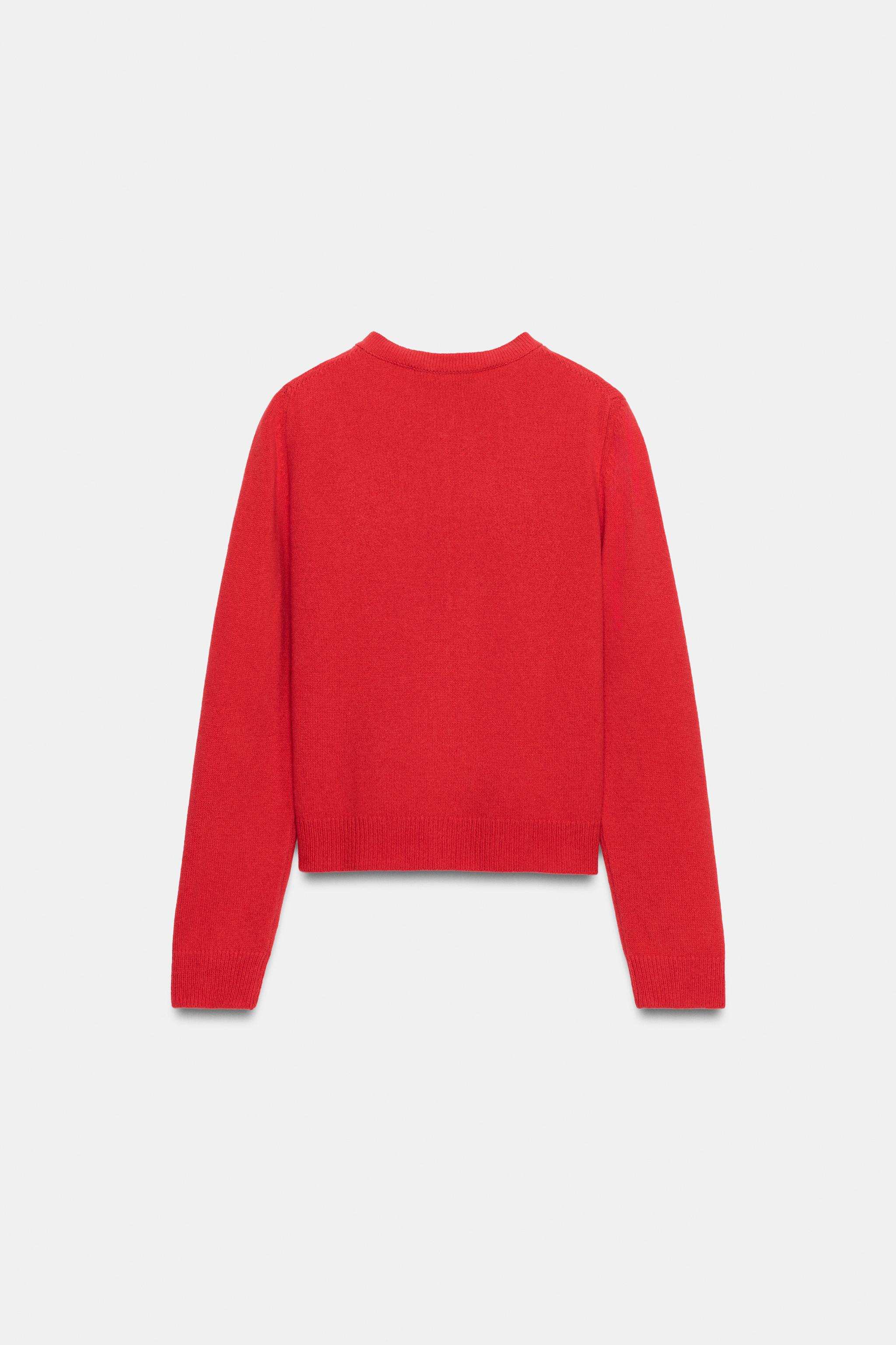 Zara KAŞMİR YÜN KARIŞIMLI DÜĞMELİ HIRKA görsel 7