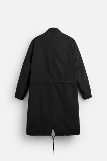 TRENCH TECHNIQUE 2 EN 1 - Noir de Zara - Image 8