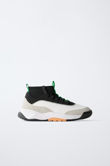 HIGH-TOP SNEAKERS - Multicoloured by Zara