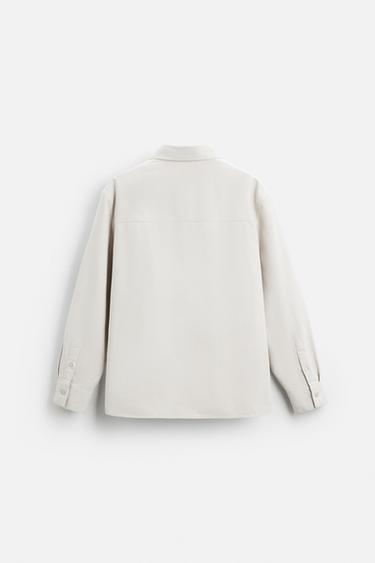 SOFT COTTON SHIRT - Beige by Zara