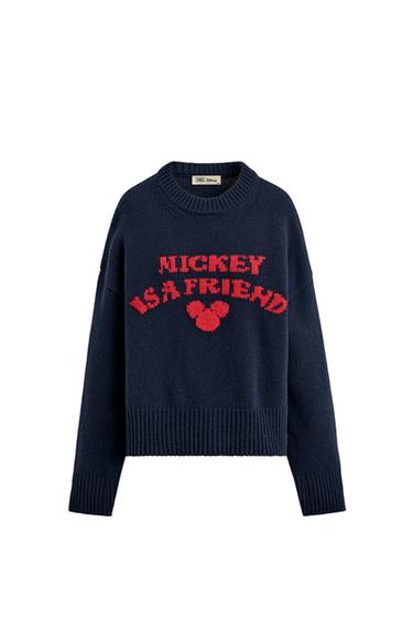 MICKEY SILHOUETTE TEXT JUMPER HARRY LAMBERT FOR ZARA X DISNEY