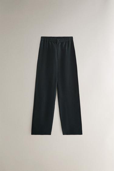 Zara COTTON PANTS - Green / Blue - Image 0
