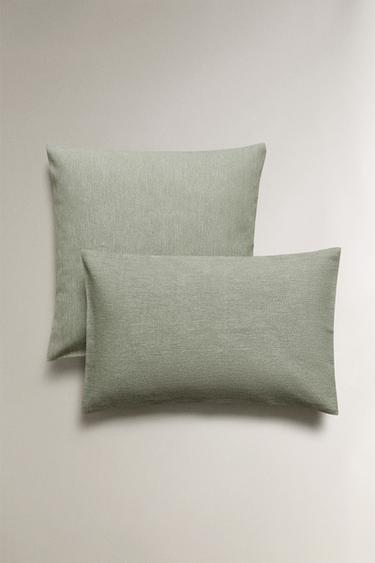 PLAIN CUSHION COVER - Mid-green by Zara - Image 0