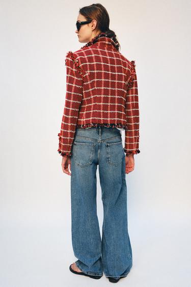 BLAZER TEXTURÉ ZW COLLECTION - Rouge de Zara - Image 2