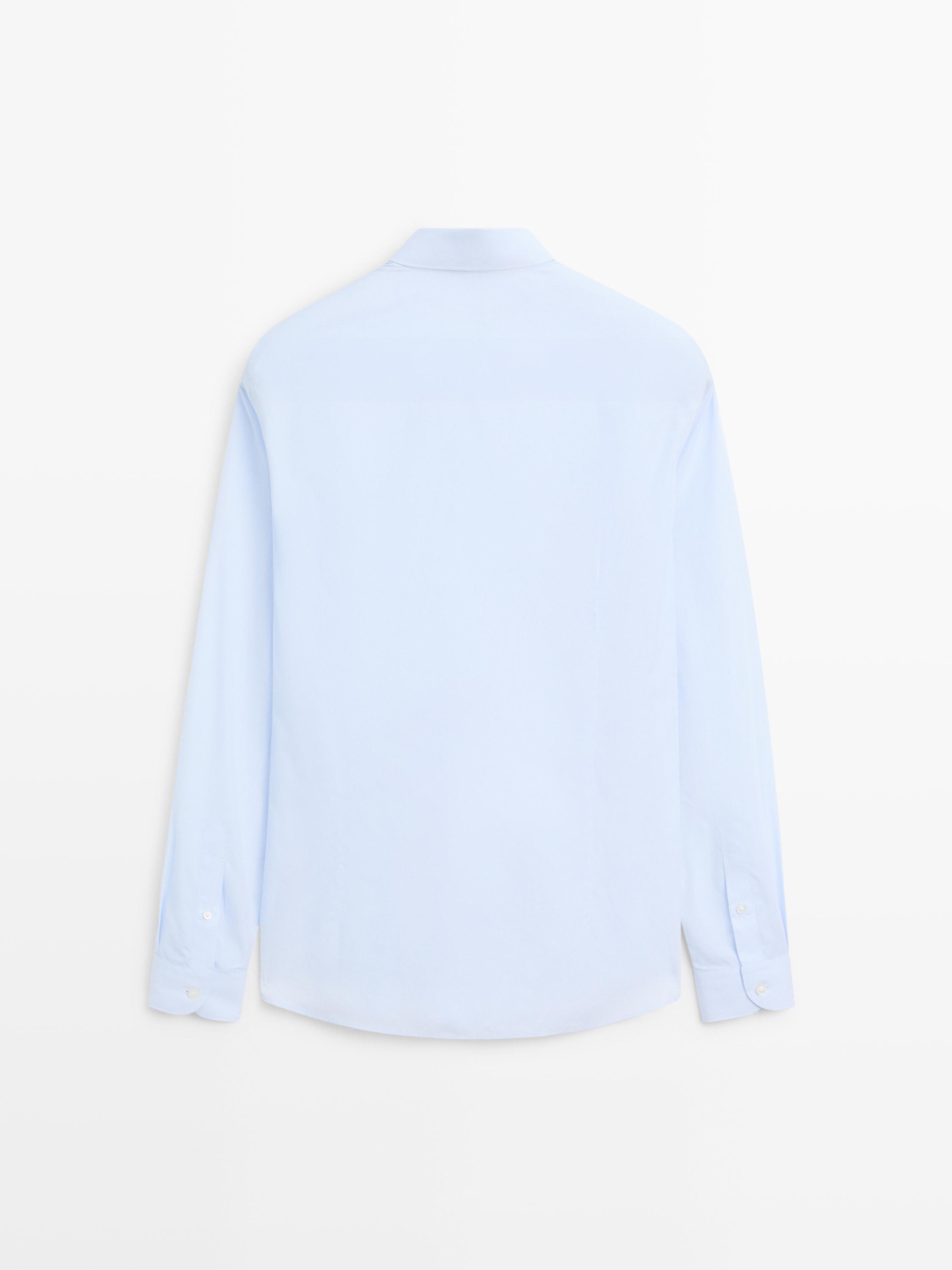 Slim fit 100% cotton shirt