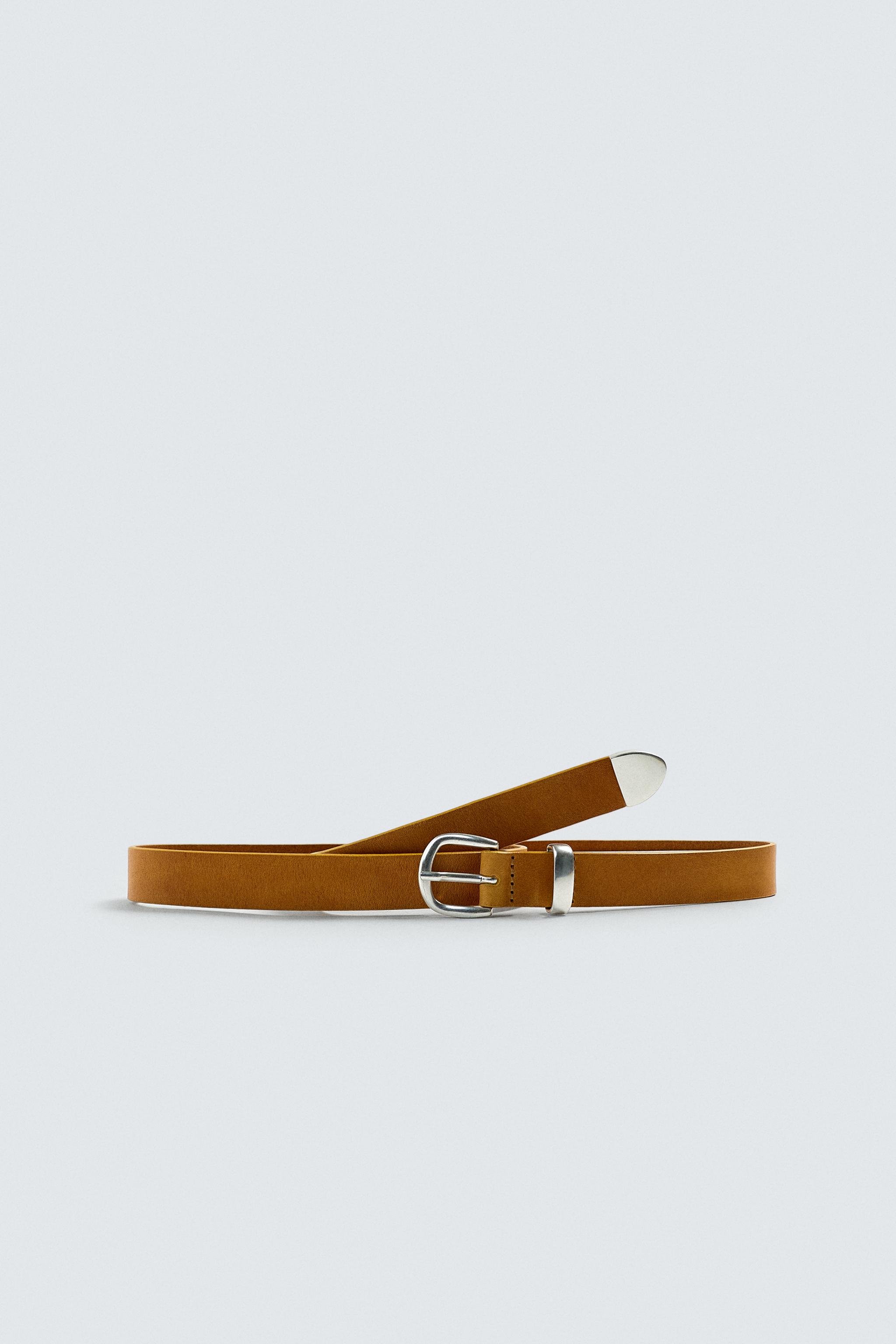 レザーベルト - マスタード | ZARA Japan / 日本