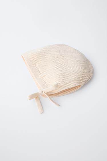 KNIT BONNET - Cream by Zara - Image 2