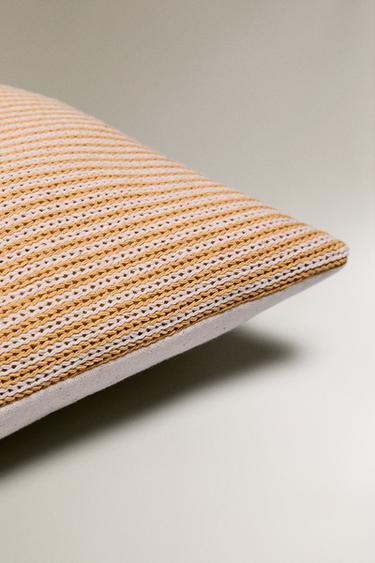 CHILDREN'S EMBROIDERED LETTER X CUSHION - Yellow by Zara - Image 4