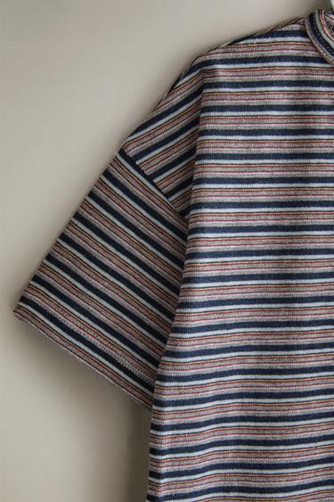 T-SHIRT DE PLAGE ENFANT RAYURES - Bleu de Zara - Image 2