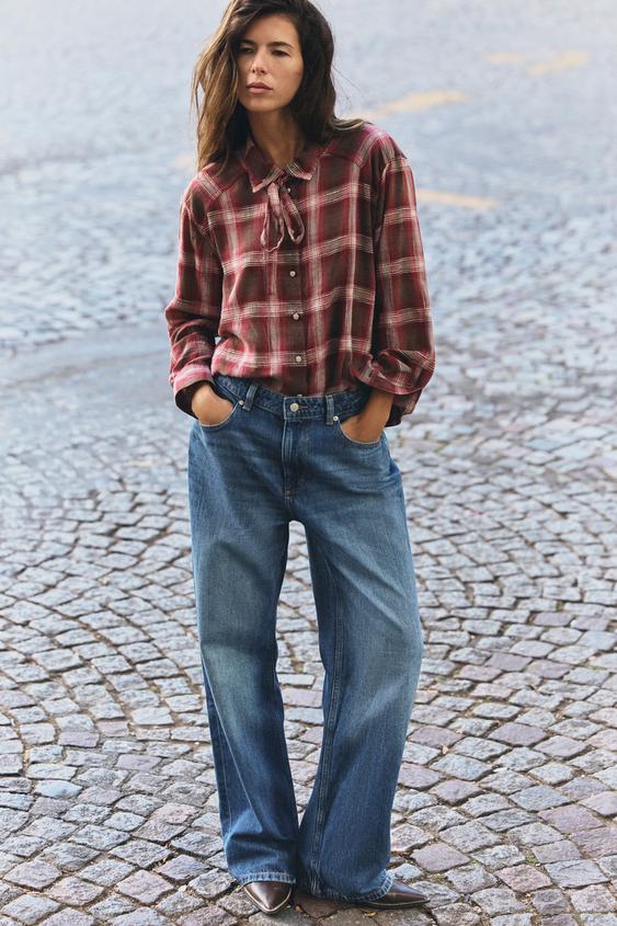 CAMISA CUADROS LAZO - Multicolor de Zara - Imagen 0