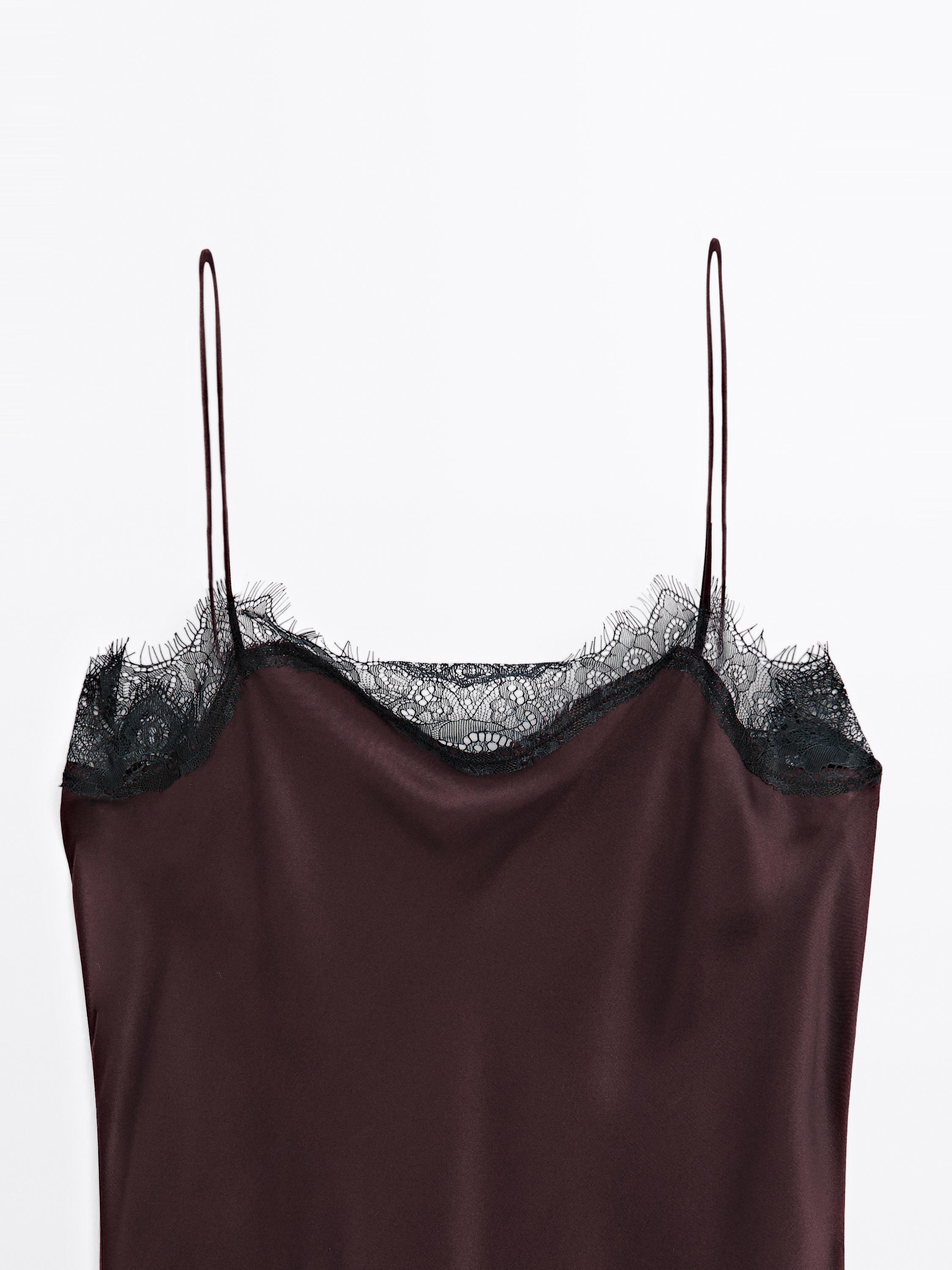 Long satin slip dress - STUDIO