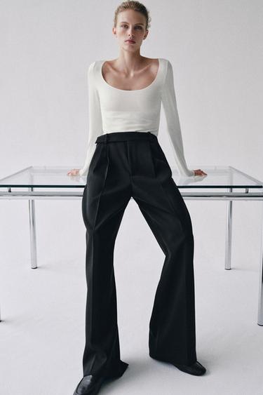SCOOP-NECK BODYSUIT - White by Zara - Image 0