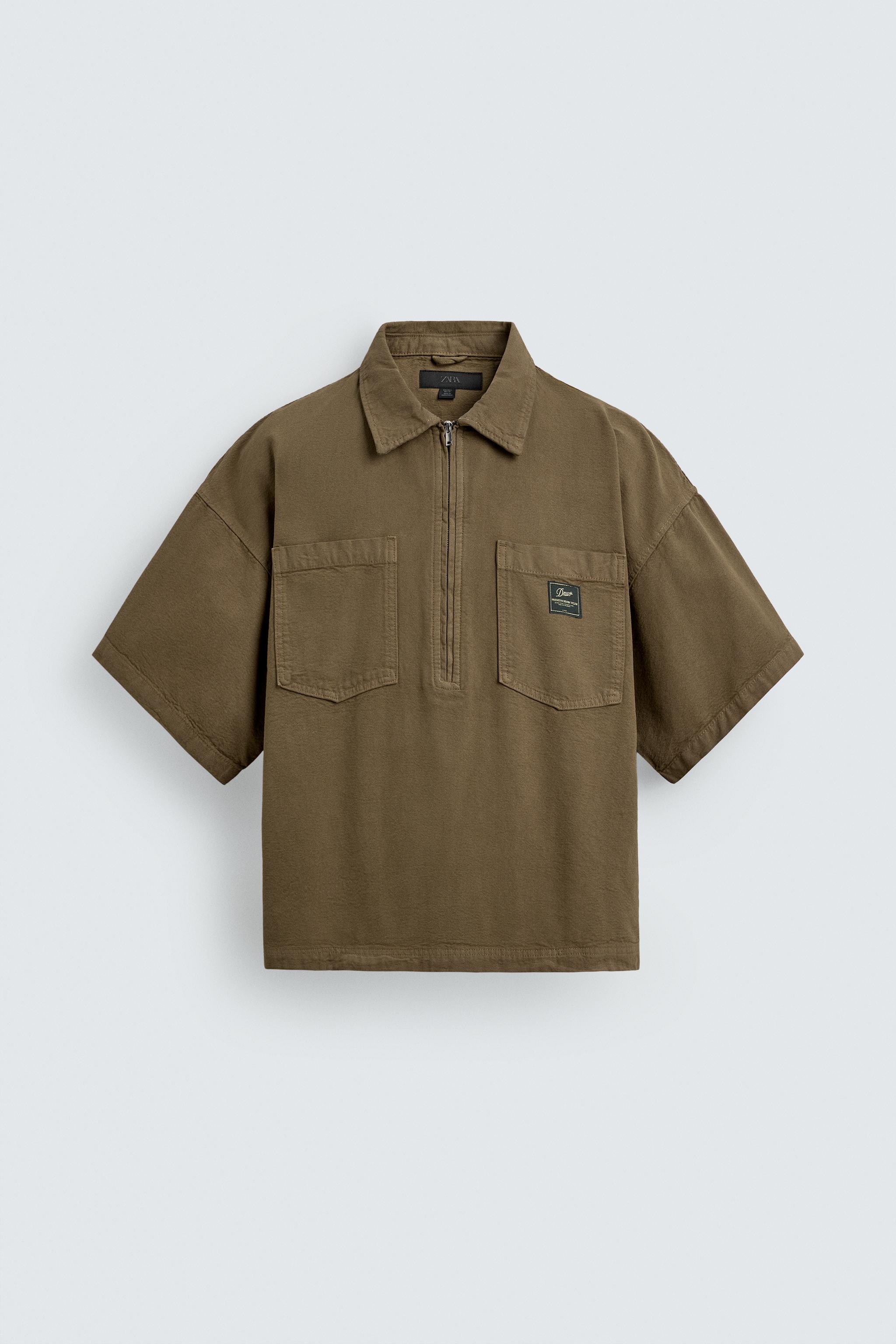 WASHED STRIPED BOXY FIT POLO