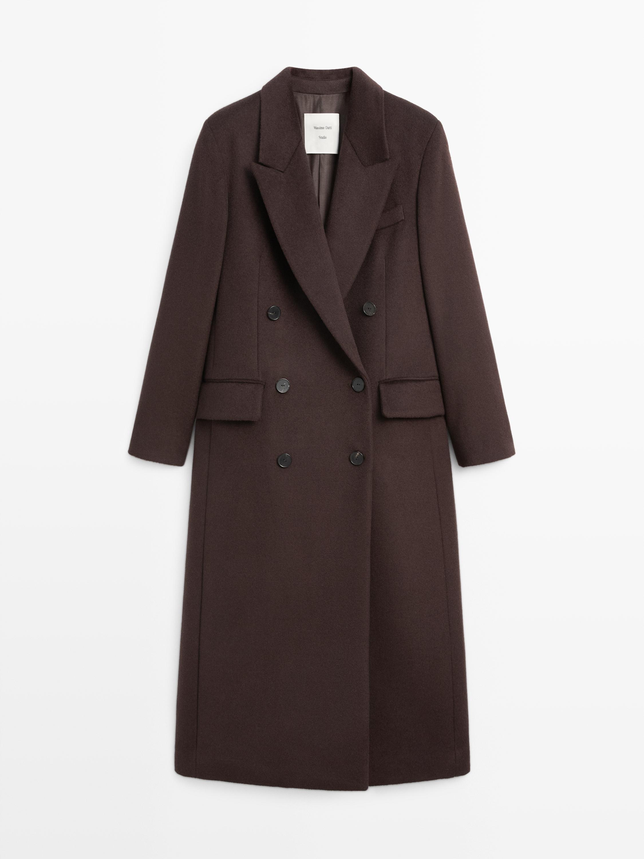 100% wool double-breasted coat - STUDIO