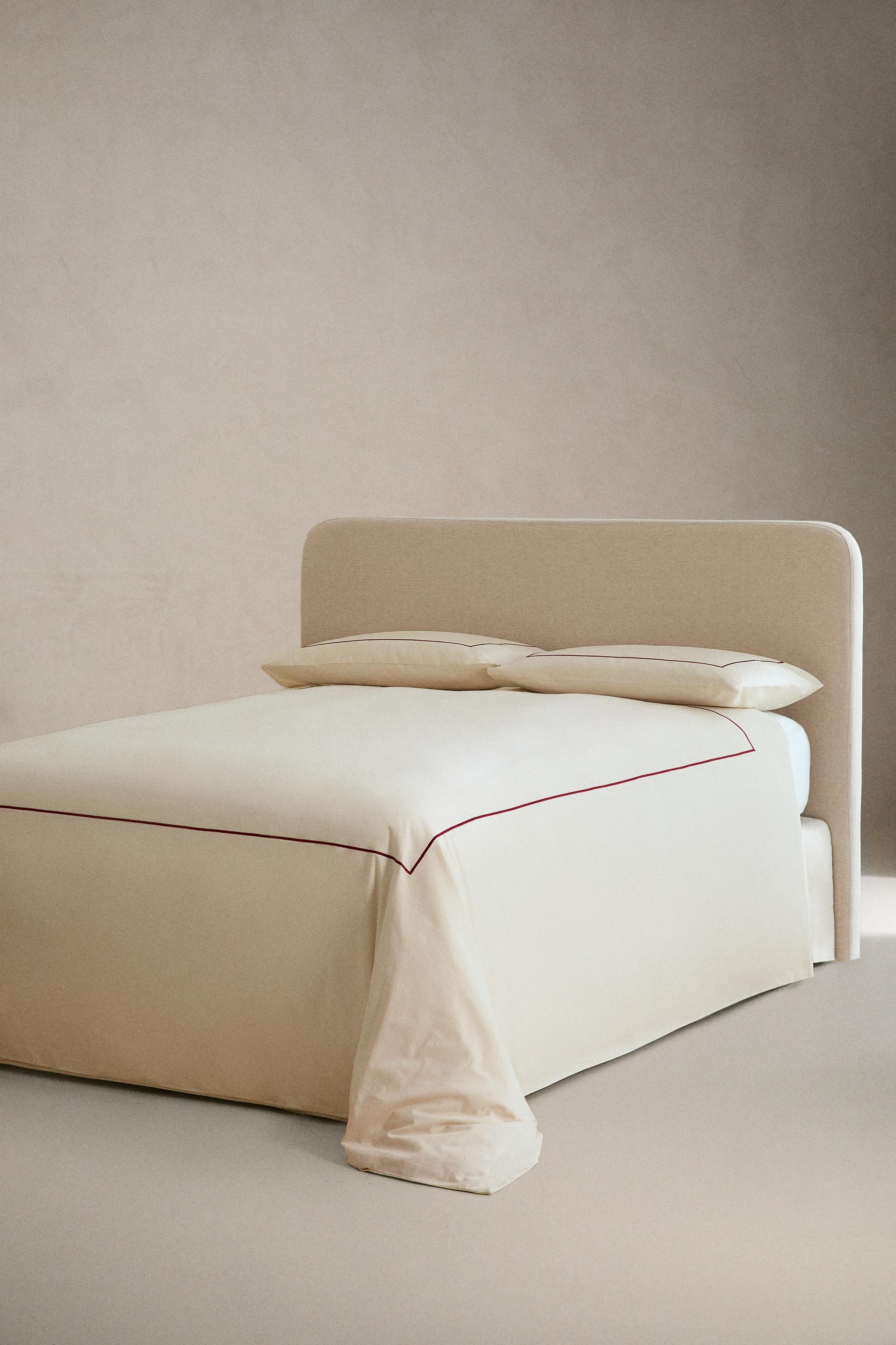 HOUSSE DE COUETTE PASSEPOIL NOËL SATIN (300 FILS)