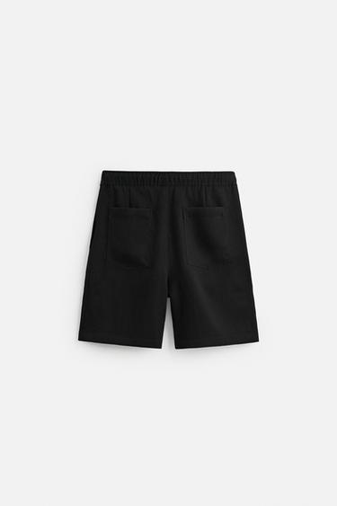 BERMUDA FLUIDE PLIS - Noir de Zara - Image 7