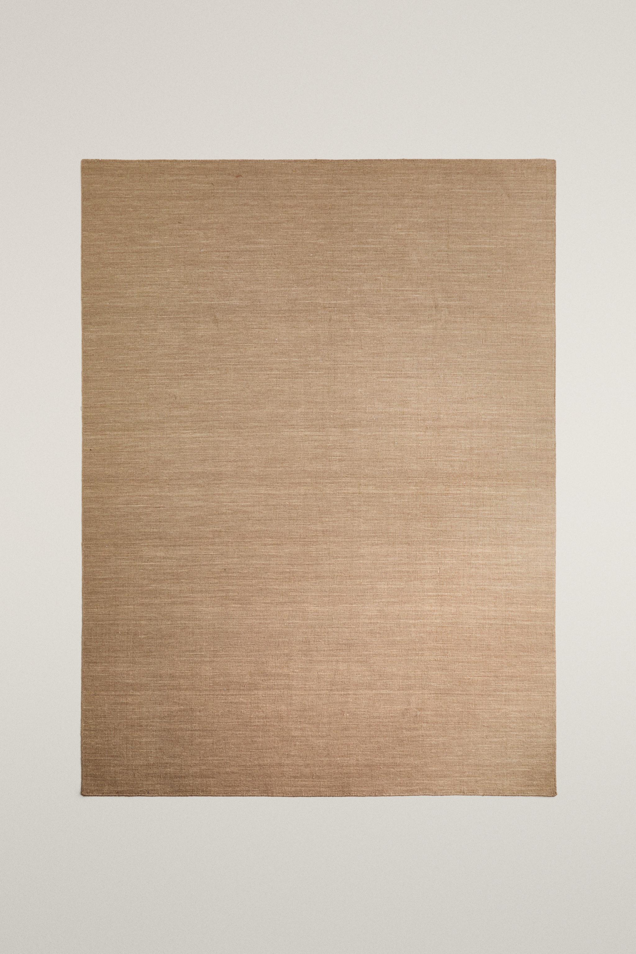 COTTON AND WOOL KNOTTED AREA RUG