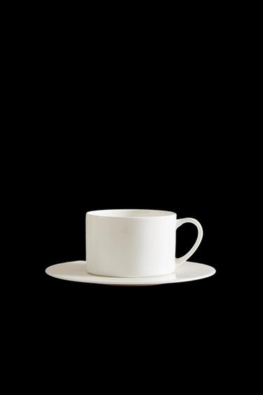 BONE CHINA TEACUP - White by Zara - Image 0