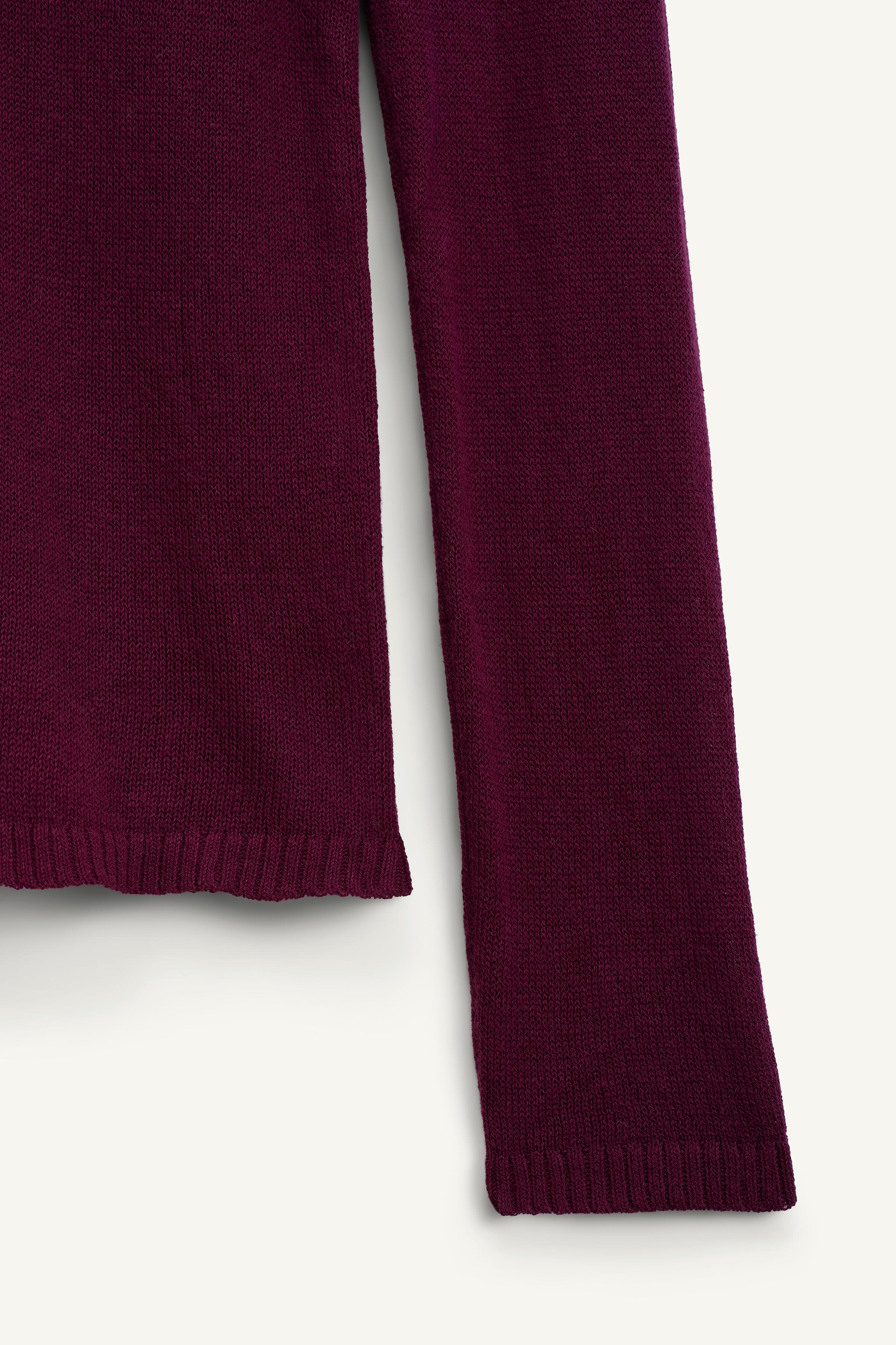 V NCK JRSY 14 - Eggplant | ZARA United States