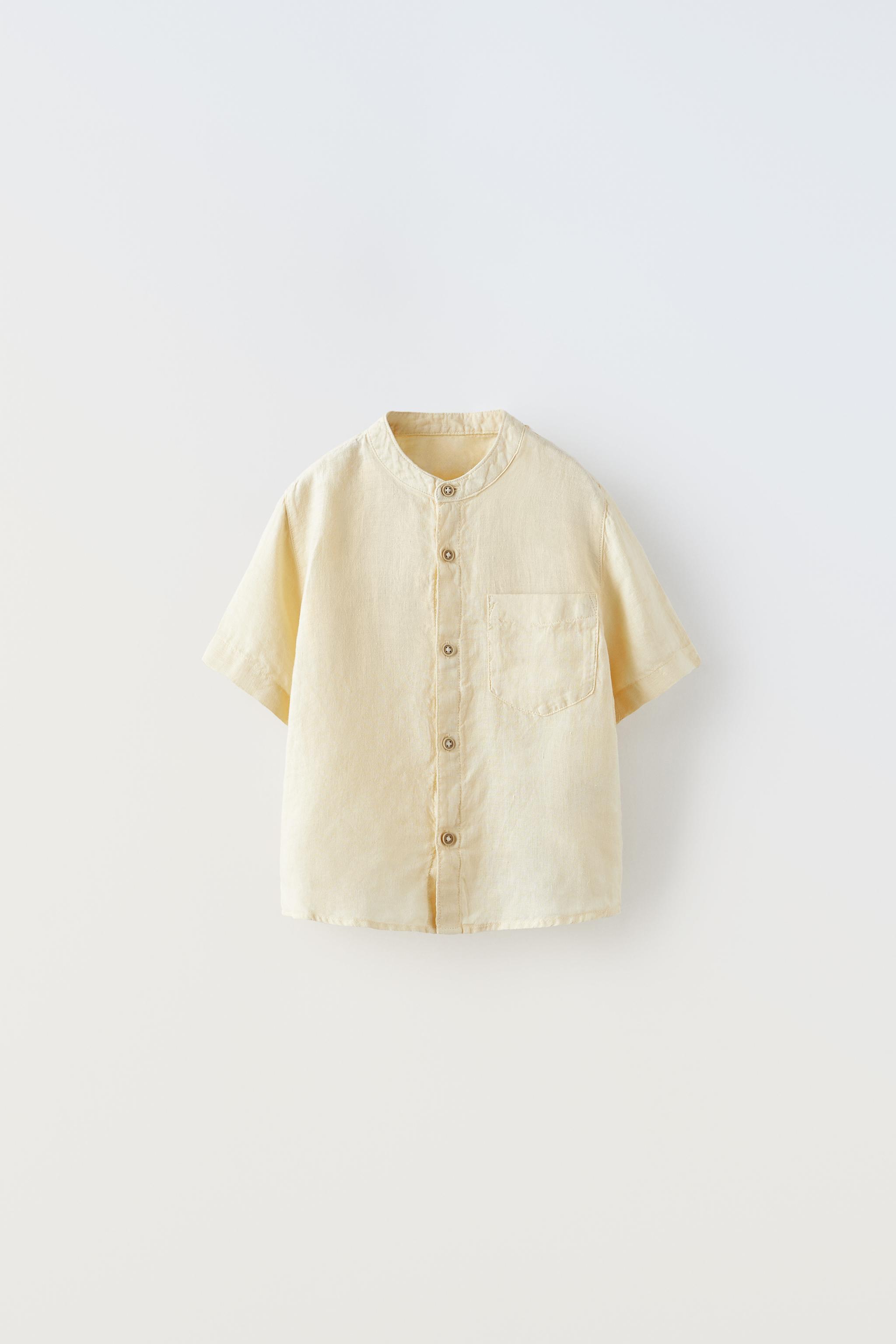 White linen outlet shirt zara