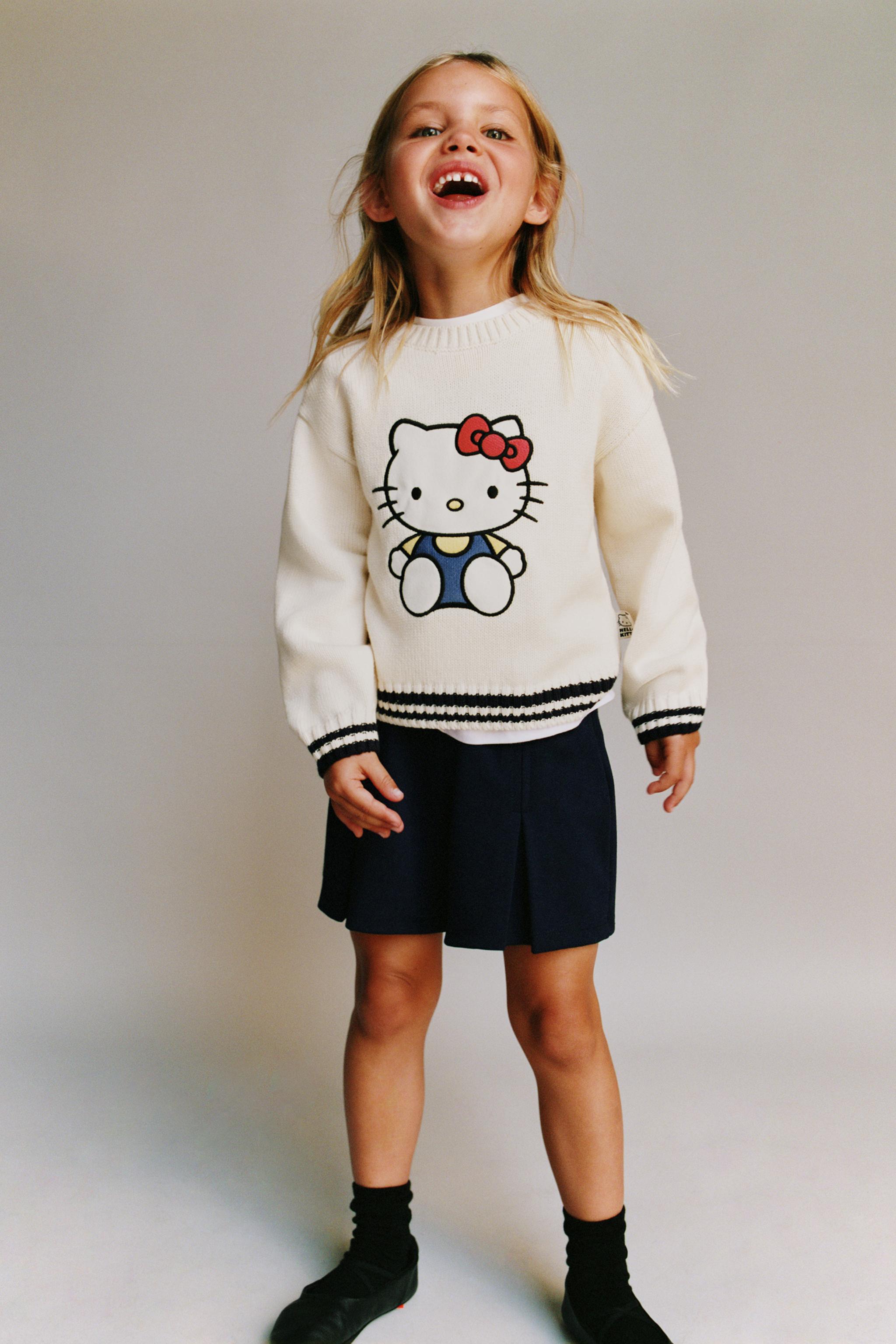 kitty　7月 HELLO KITTY © SANRIO HEART PRINT T-SHIRT - Ecru | ZARA