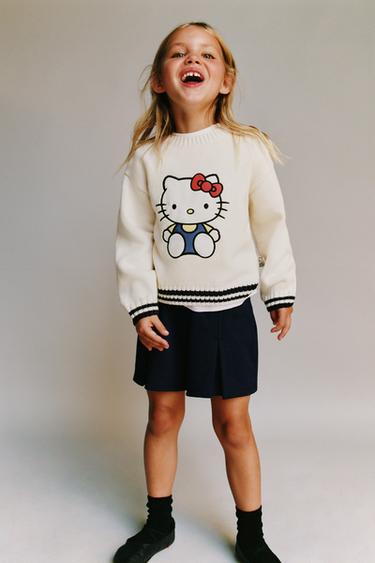 HELLO KITTY © SANRIO STRICKPULLOVER - Cremefarben von Zara