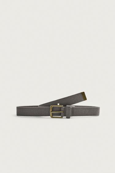 STRUCTURED BELT — Taupe gray 1