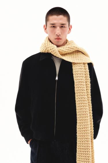 Zara MANTECO® 羊毛喀什米爾混紡外套 - 黑色