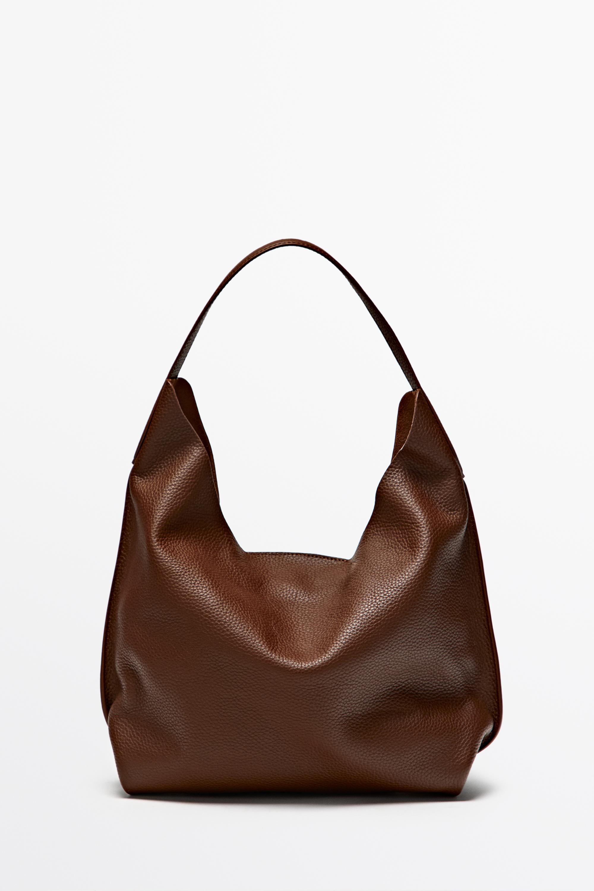 Medium nappa leather shoulder bag — white