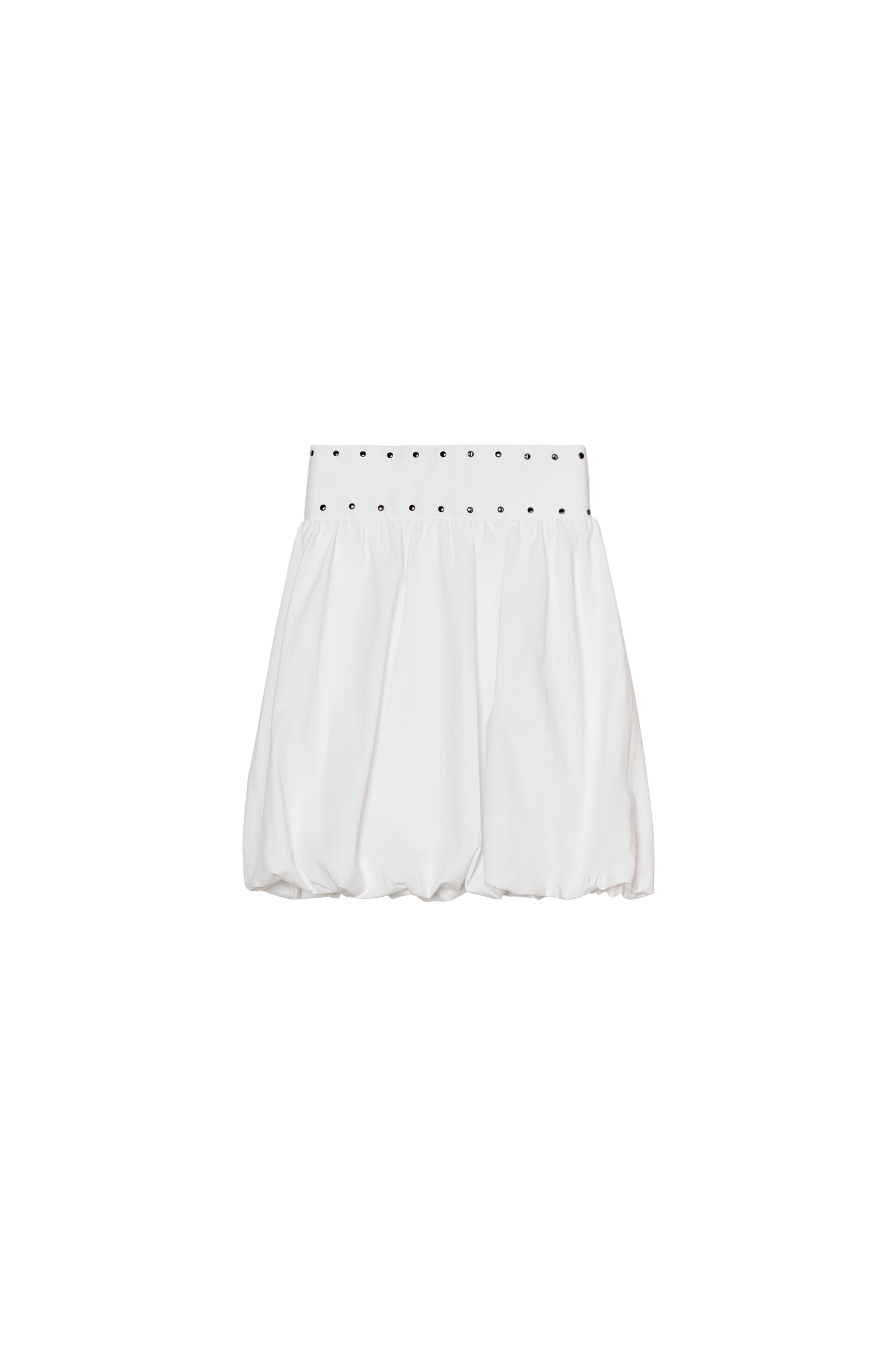 STUDDED BALLOON MIDI SKIRT - White | ZARA United States