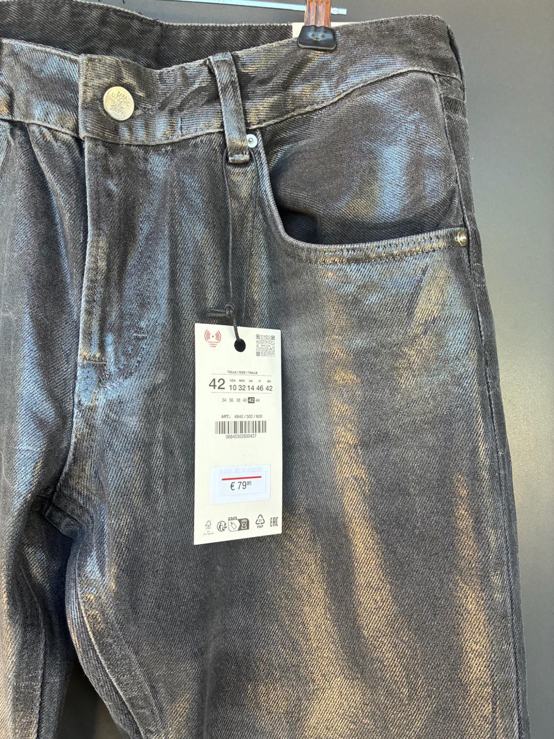 LUDOVIC DE SAINT SERNIN x ZARA WAXED LOW-RISE BOOTCUT JEANS - Image 2