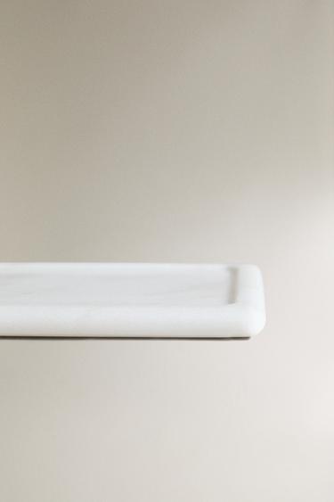 WHITE MARBLE BATHROOM TRAY - white by Zara - Image 3