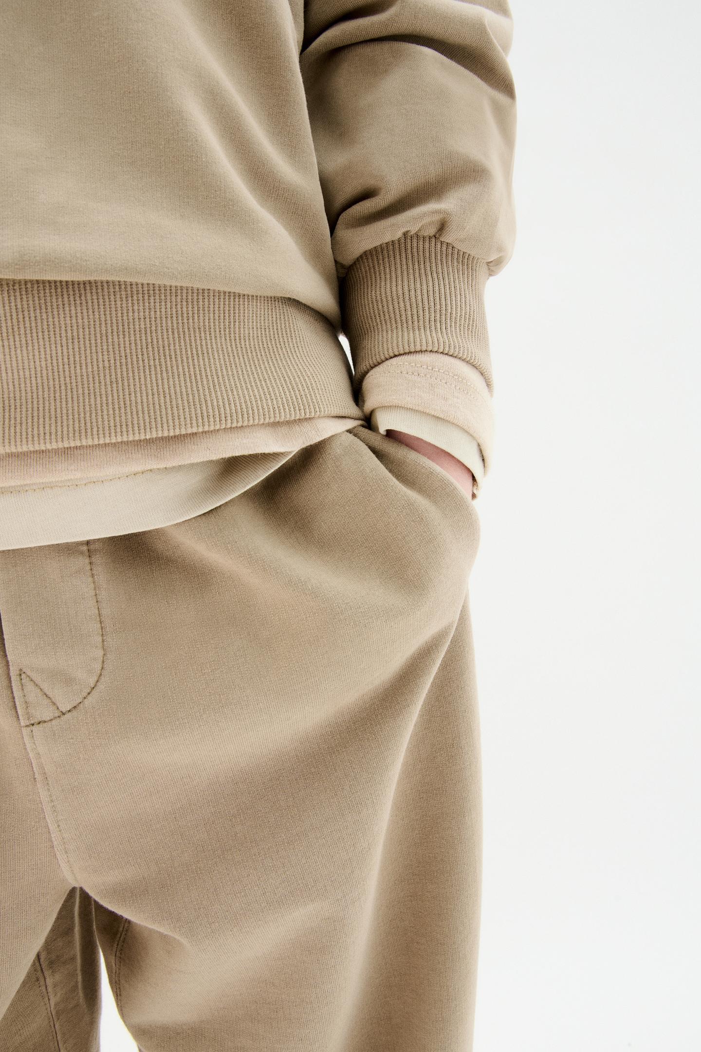 Детская толстовка Zara Plain Zip-Up, цвет: Песочный