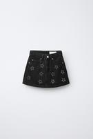 BUTTON-UP WAISTLESS DENIM SHORTS