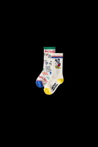 2ER-PACK LANGE SOCKEN MIT MICKY MAUS © DISNEY - Sandfarben von Zara - Bild 0