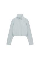 KONTRAST DANTEL DETAYLI CROP SWEATSHIRT - Görsel 3