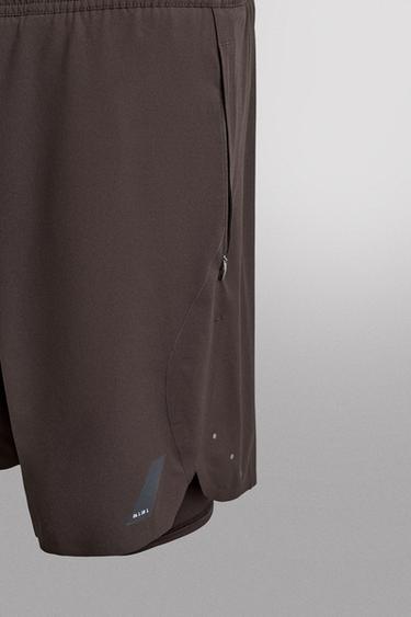 SHORT D'ENTRAÎNEMENT 2 EN 1 - Marron de Zara - Image 3