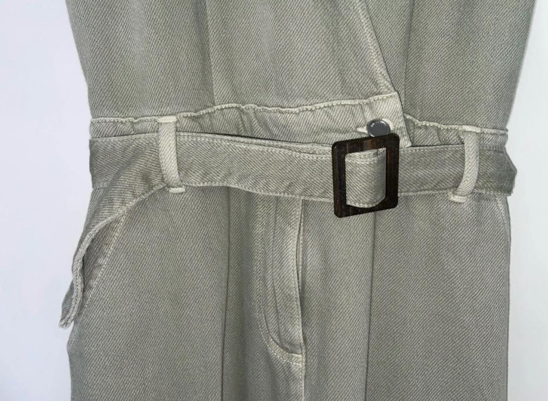 DENIM SURPLICE JUMPSUIT - Image 3
